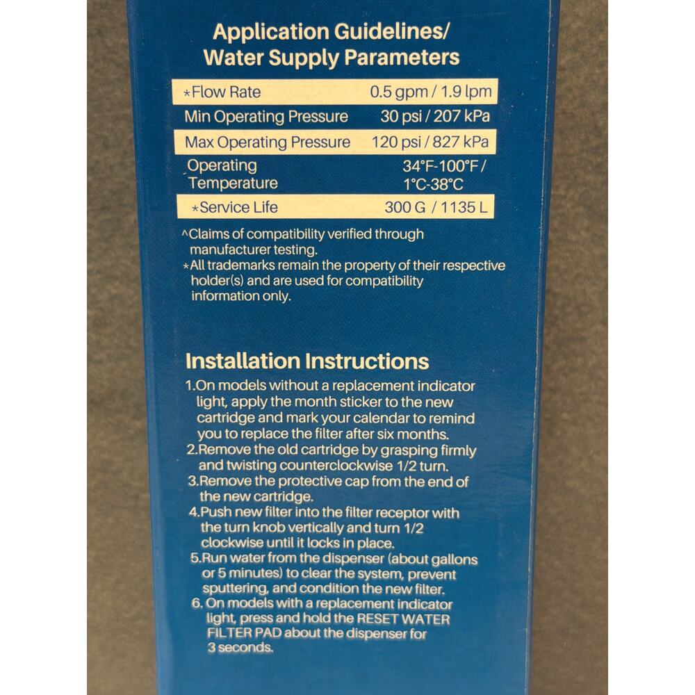 PUREPLUS PP-RWF4200A Refrigerator Water Filter - 1 NEW - Picture 2 of 3